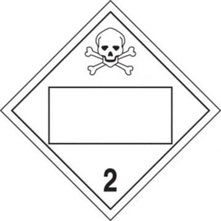 Accuform BLANK DOT PLACARD HAZARD CLASS 2 MPL4DG2BFV50 MPL4DG2BFV50